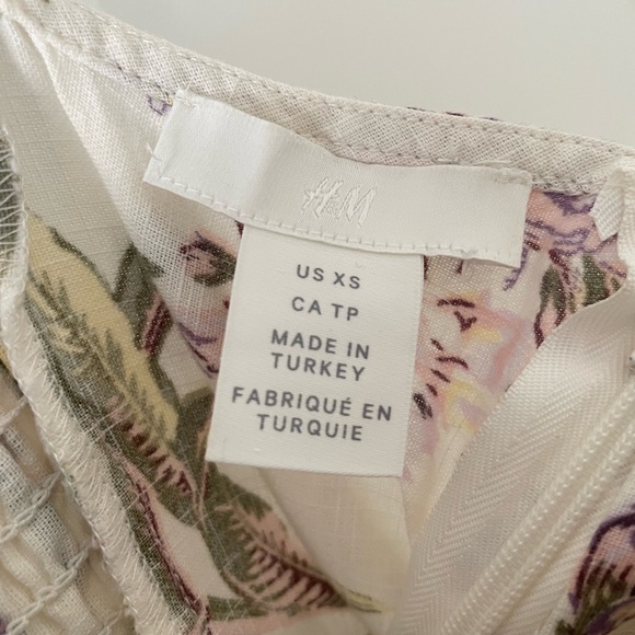 H&M Floral Cotton Midi Dress with Pockets - Picture 8 of 12